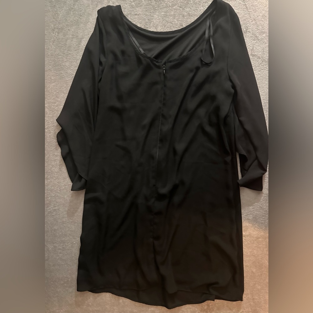 Elegant Black Long Sleeve Dress